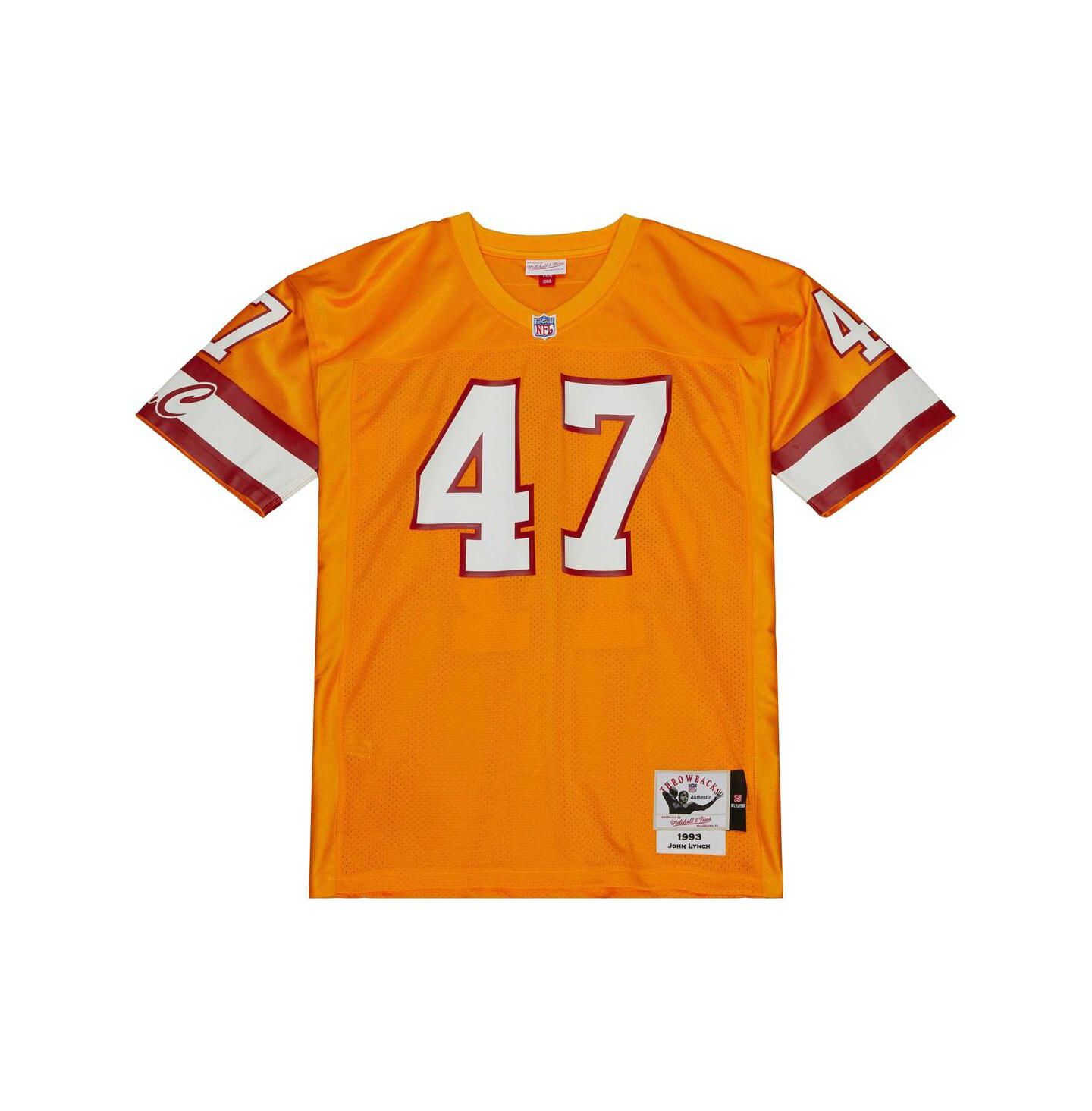 Мужской топ Mitchell & Ness John Lynch Orange Tampa Bay Buccaneers 1993 Authentic Jersey — фото 4