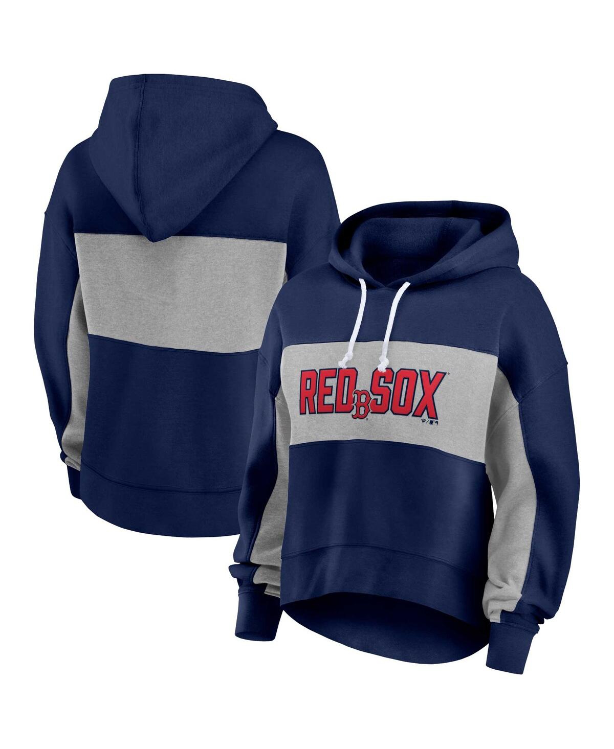 Profile Navy Boston Red Sox Plus Size Pullover Hoodie In Navy