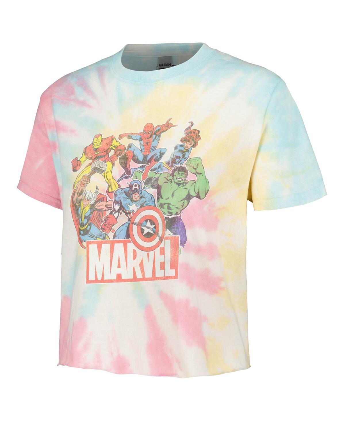 Shop Mad Engine Men's And Women's Marvel Heroes Of Today T-shirt In Blue