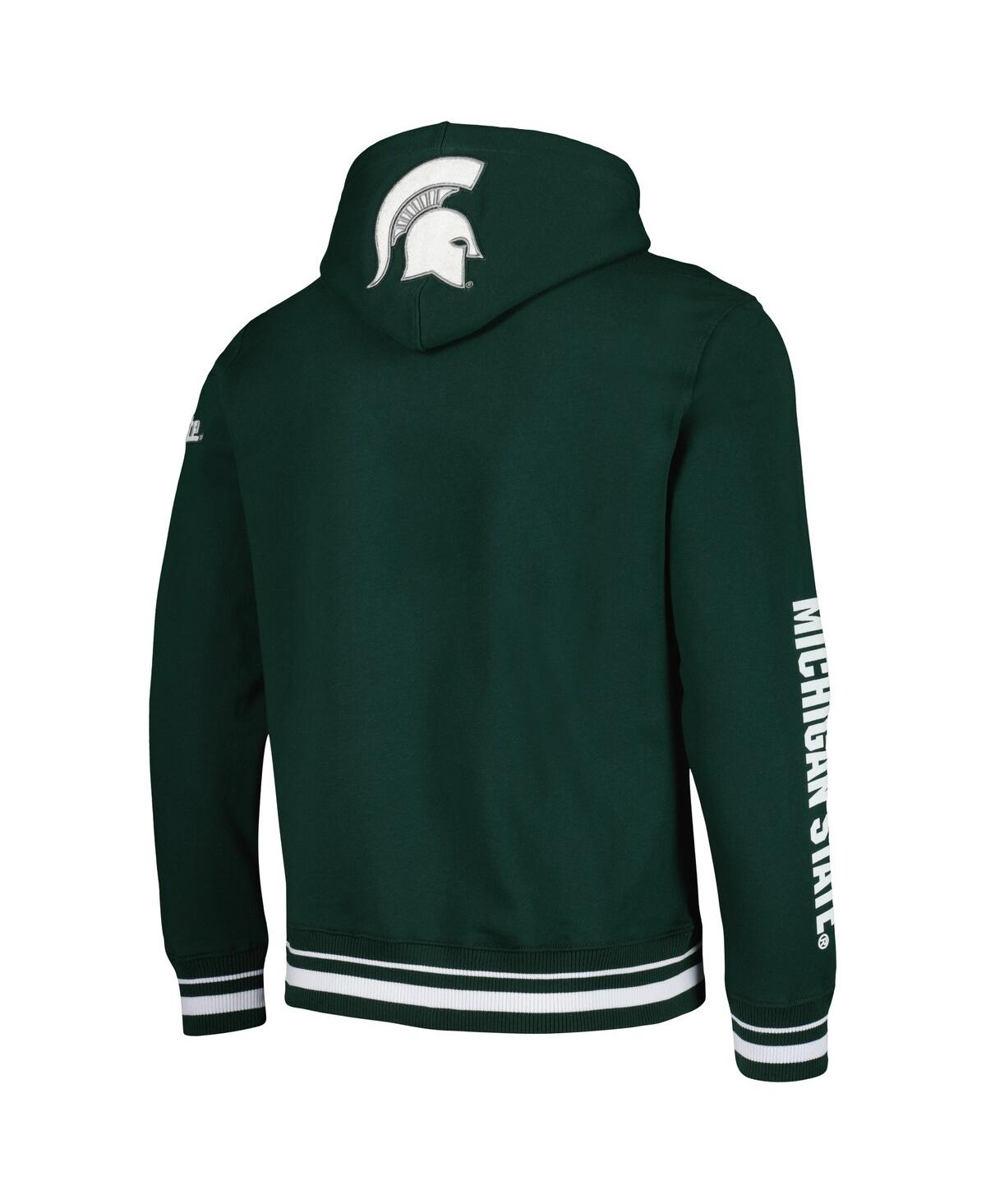 Men's Pro StandardMichigan State Spartans Classic Stacked Logo Pullover Hoodie - Green