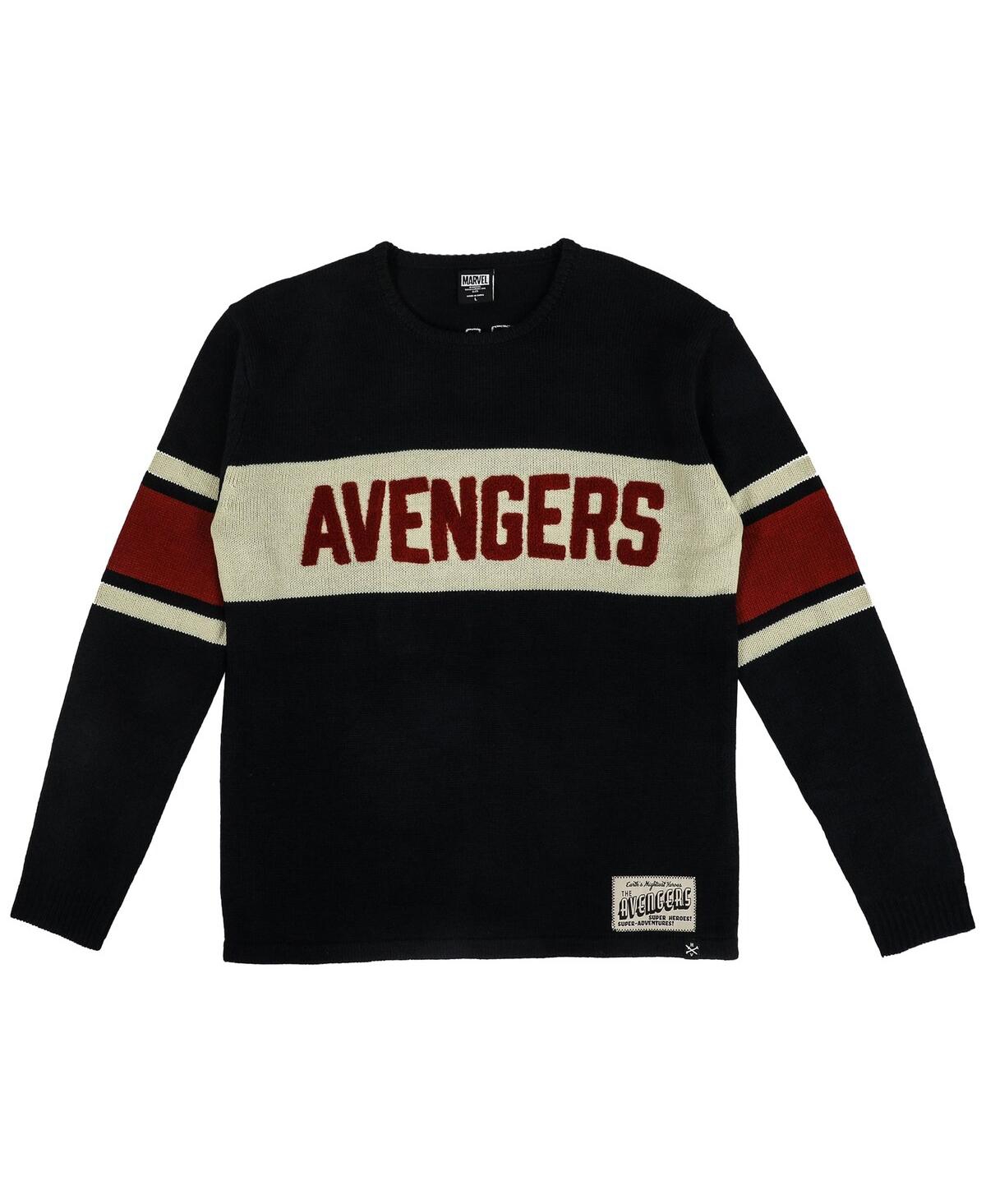 Shop Marvel Men's Navy  Avengers Logo Varsity Sweater