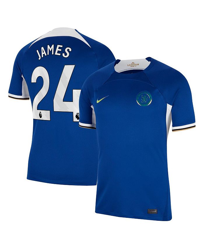 Nike Men's Reece James Blue Chelsea 2023/24 Home Stadium Replica Jersey ...