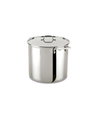 調理器具 All-Clad 16 QT. STOCK POT All-Clad Stainless Steel 16-Qt. Stockpot with Lid + Reviews