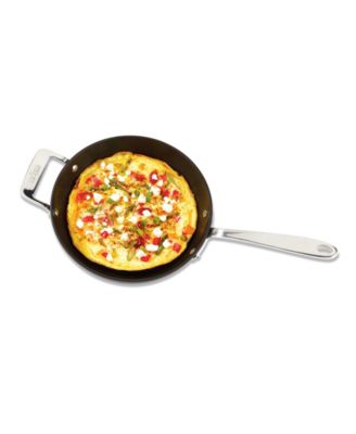 Essentials Hard Anodized Nonstick Cookware Set, 2-piece Fry and Sauce Pan with lid Set