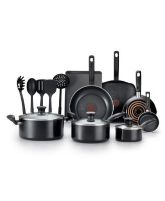 T-Fal - Culinaire 16-Pc. Nonstick Aluminum Cookware Set