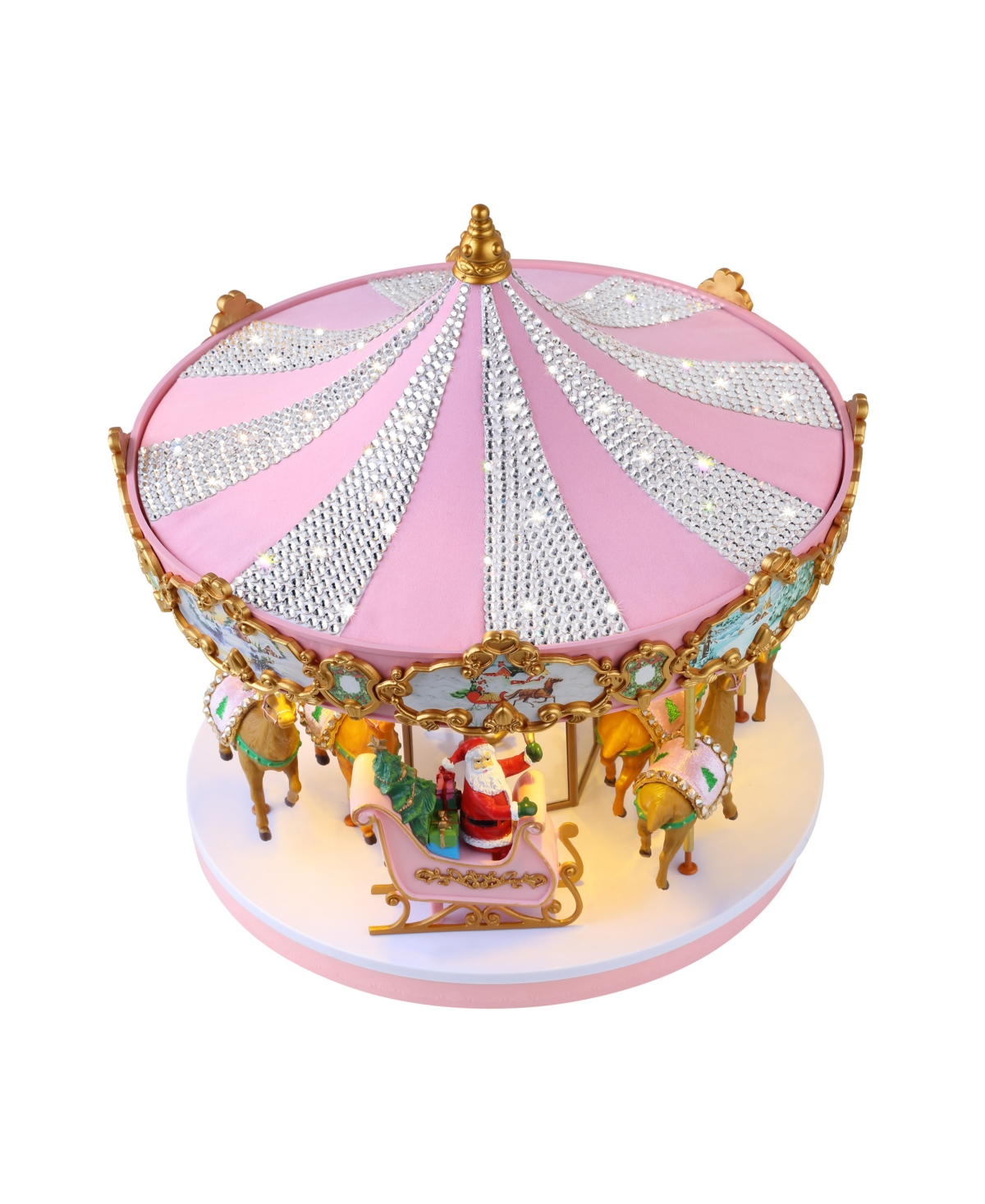 Animated Musical Crystal Carousel