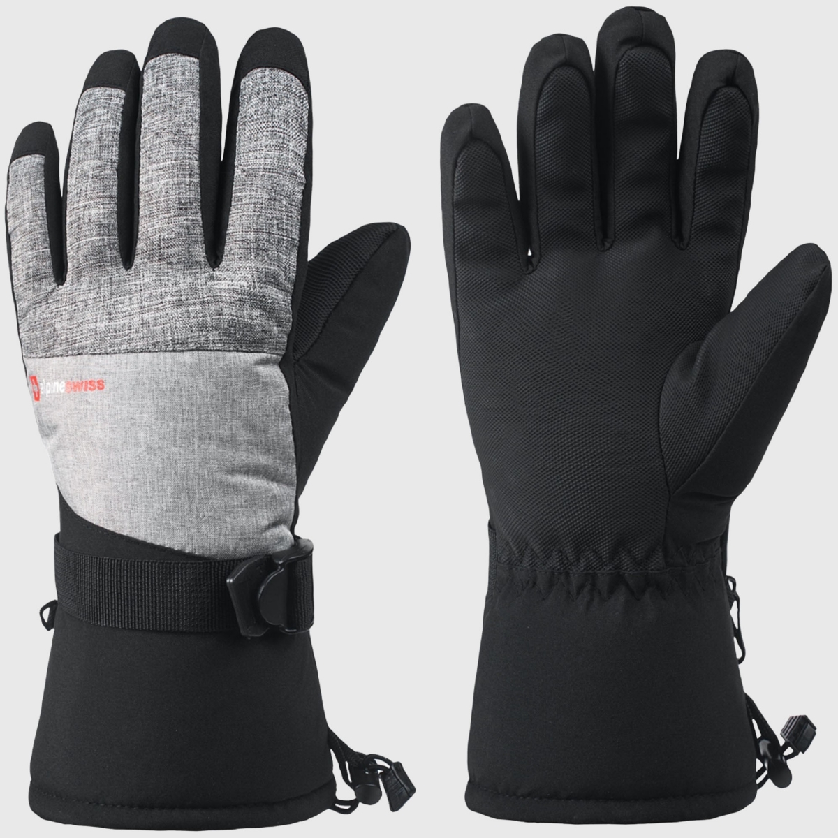 Alpine Swiss Mens Waterproof Ski Gloves Snowboarding 3M Thinsulate Winter Gloves