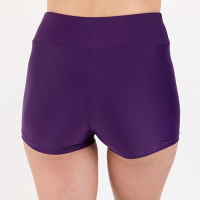 Women's Chlorine Resistant High Waisted Swim Shorts
