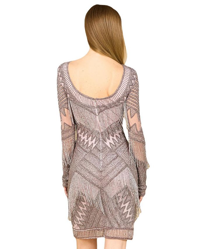 Women's Fringe Cocktail Mini Dress main image 0