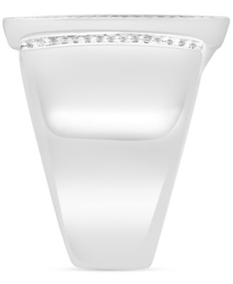 EFFY&reg; Diamond Wide Cuff Ring (1/10 ct. t.w.) in Sterling Silver