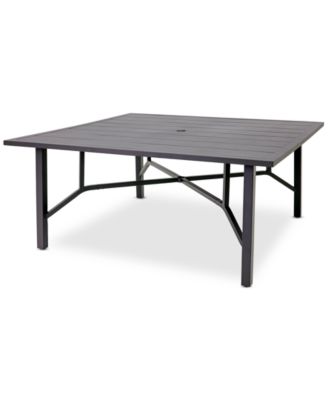 Astaire 64" Square Outdoor Slat Top Dining Table, Created for Macy's