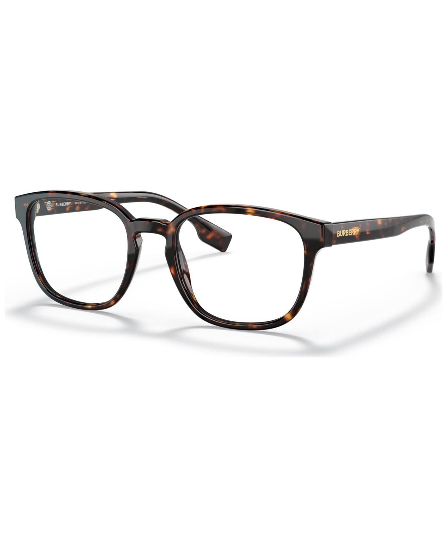 Мужские очки Burberry Man Square Plastic BE2344 Edison Eyeglasses, цвет: Тёмный гавана — фото 1