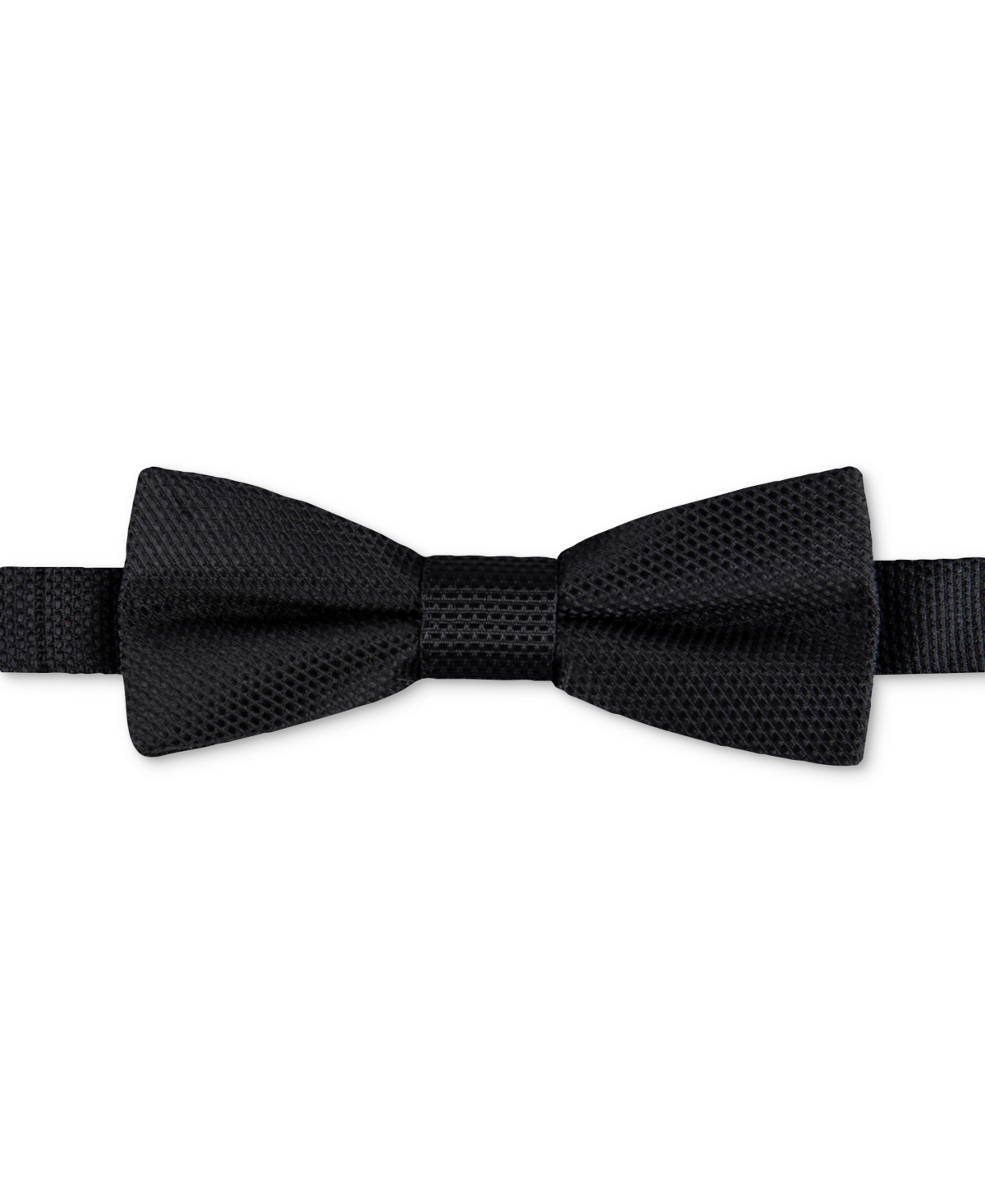 Calvin Klein Men's Textured Solid Bow Tie In Black
