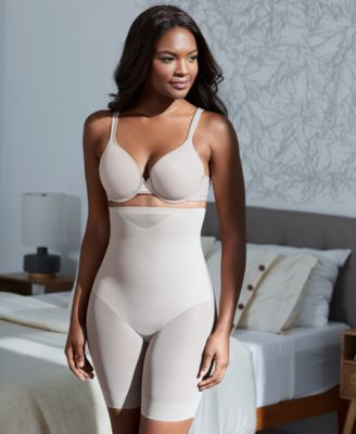 Women's  Extra Firm Tummy-Control Sheer Trim Thigh Slimmer 2789