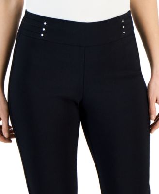 Plus & Petite Plus Size Tummy Control Pull-On Slim-Leg Pants, Created for Macy's