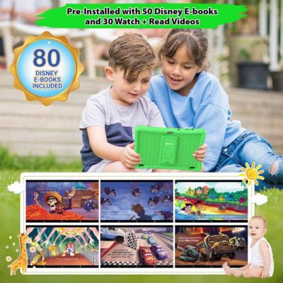 10" Kids Tablet with Epic! & Lingokids, 32GB Educational Android Tablet with Parental Controls & Kid-Proof Case