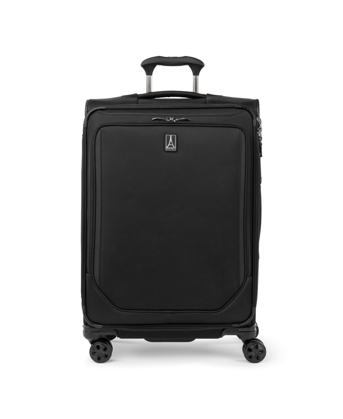 New! Travelpro Crew Classic Medium Check-in Expandable Spinner Luggage - Jet Black
