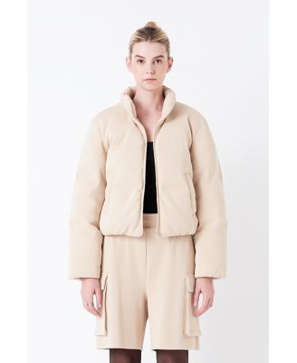 Women's Knit Puffer Jacket