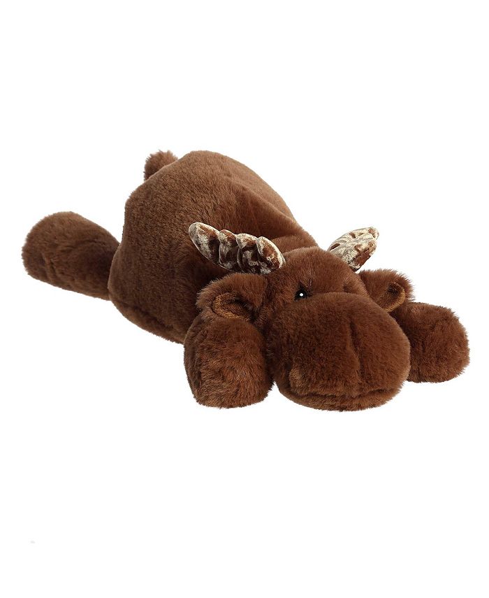 Aurora Large Snoozles Moose Snoozles Laid-back Plush Toy Brown 18" - Macy's