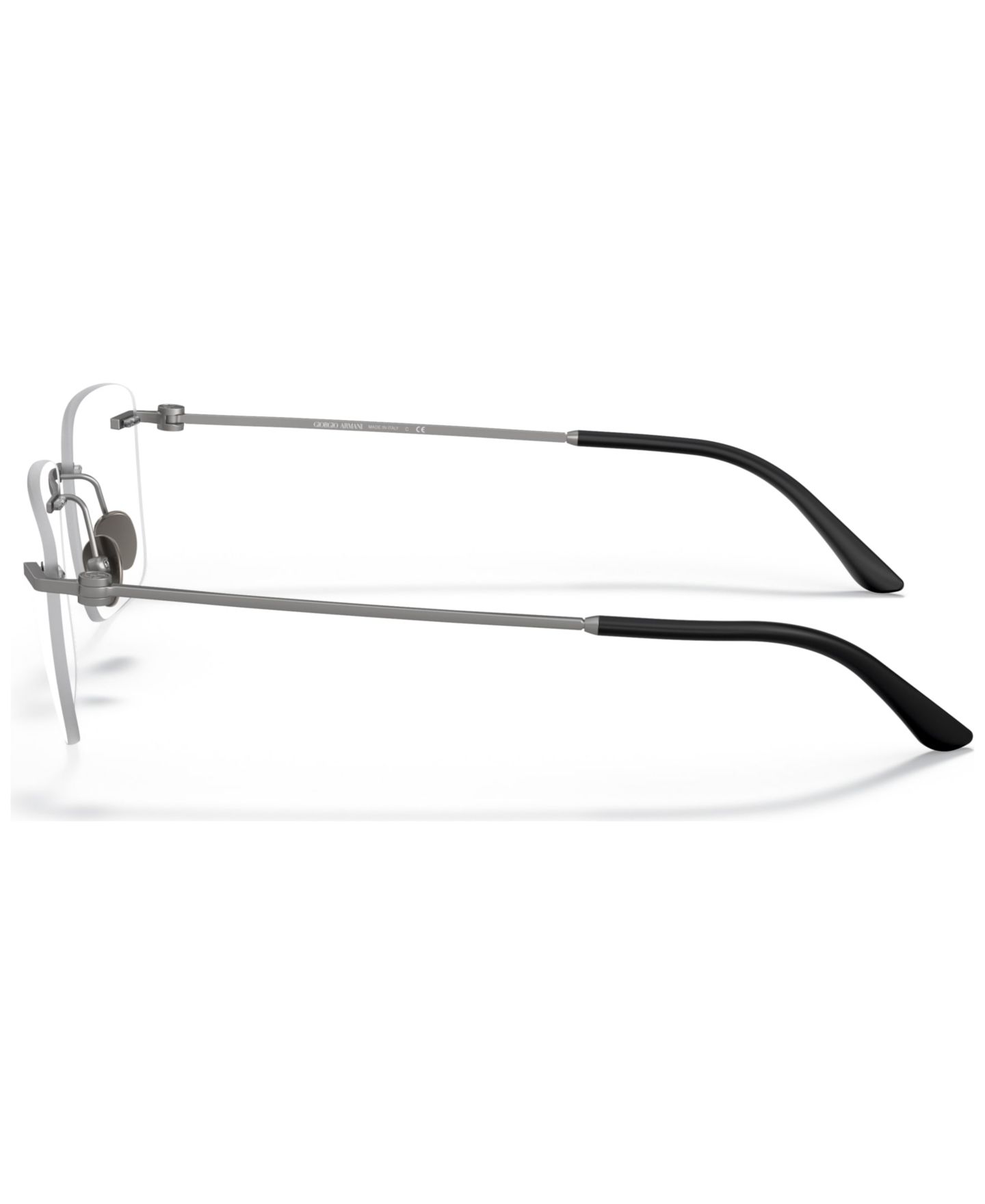 Мужские очки Giorgio Armani Man Rectangle Metal AR5124 Eyeglasses, цвет: Графитовый — фото 5