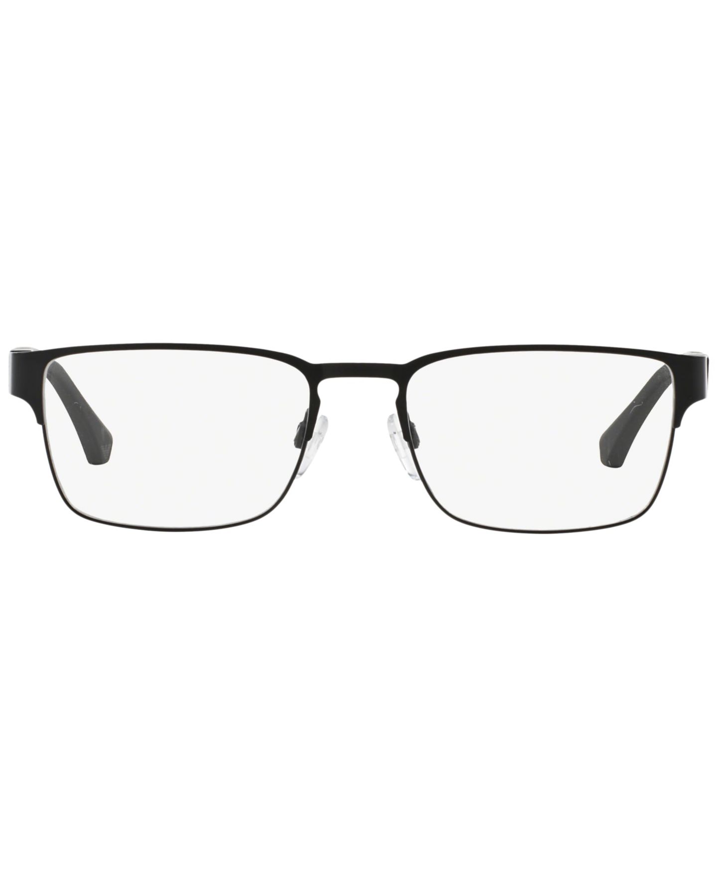 Мужские очки Emporio Armani Man Square Metal EA1027 Eyeglasses, цвет: Матовый чёрный — фото 9