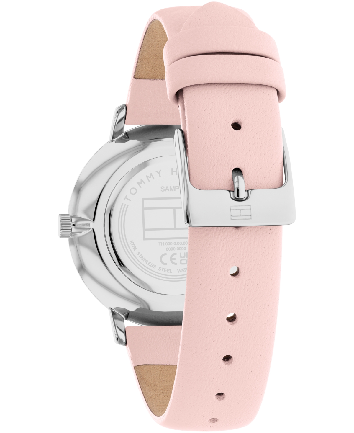 Shop Tommy Hilfiger Women's Quartz Blush Leather Watch 34mm In Pink