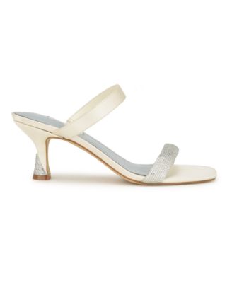 Women's Shimme Bridal Tapered Heel Dress Sandals