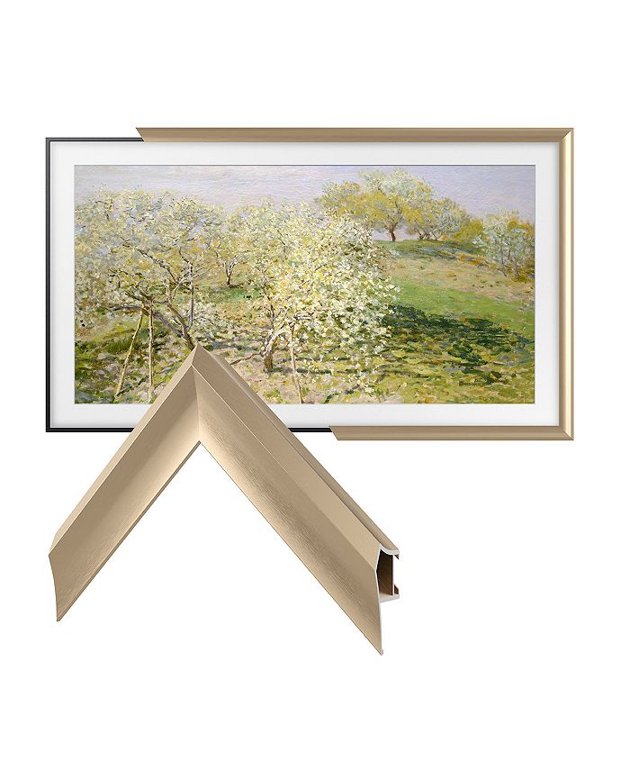 Deco TV Frames 32" Customizable Alloy Prismatic Frame for Samsung The Frame TV 20212023 (Pale