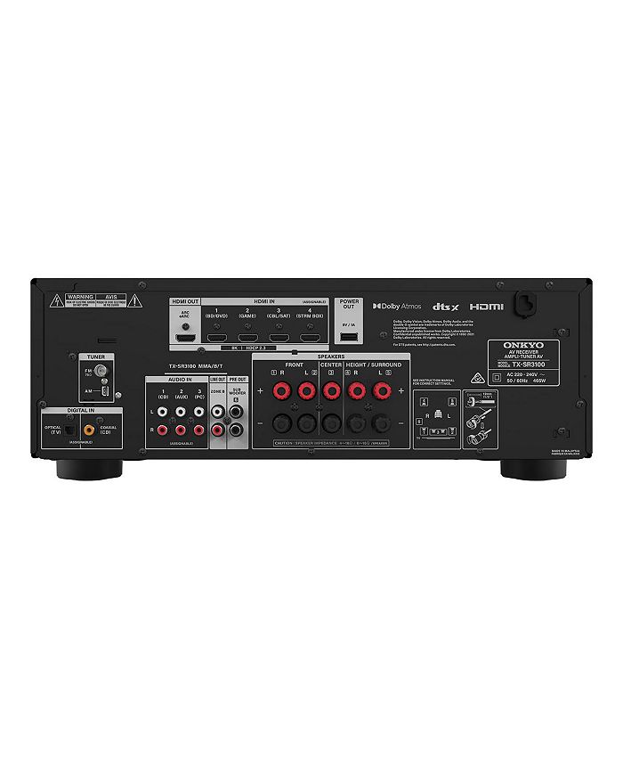 Onkyo TXSR3100 Home Theater AV Receiver with Bluetooth, Dolby Atmos