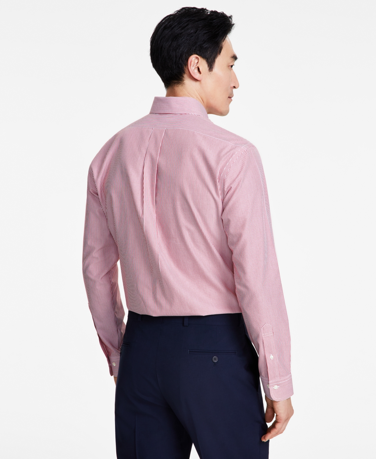 B by Brooks Brothers Men's Regular-Fit Stripe Dress Shirt