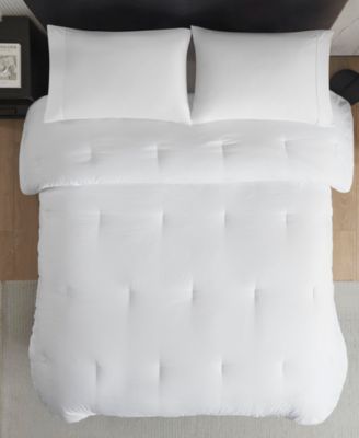 Honeycomb Textured Oversized Down Alternative Comforter, King/California King