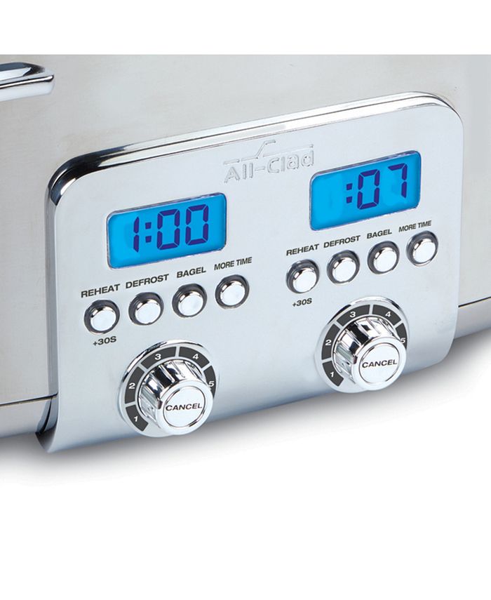 AllClad Digital Stainless Steel 8.9" Toaster, 4 Slice Macy's
