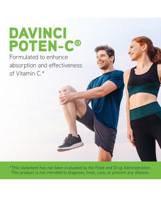 DaVinci Labs Poten-C - Support Immune System Function & Collagen Health - Vitamin C, Calcium, Magnesium, Zinc, Potassium, Manganese & Bioflavonoids - Vegetarian - Gluten-Free