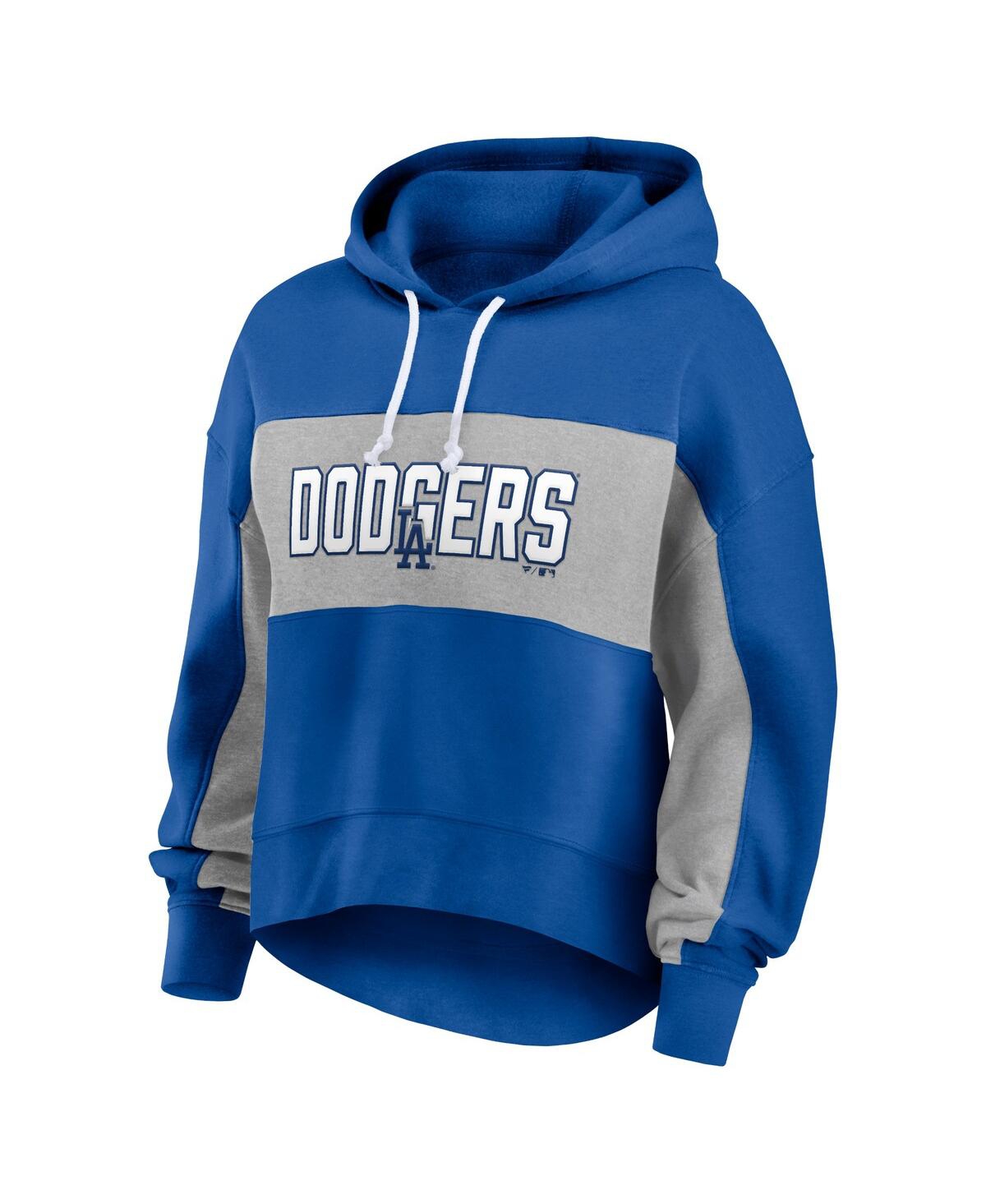 Fanatics Branded Royal Los Angeles Dodgers Filled Stat Sheet Pullover Hoodie In Royal