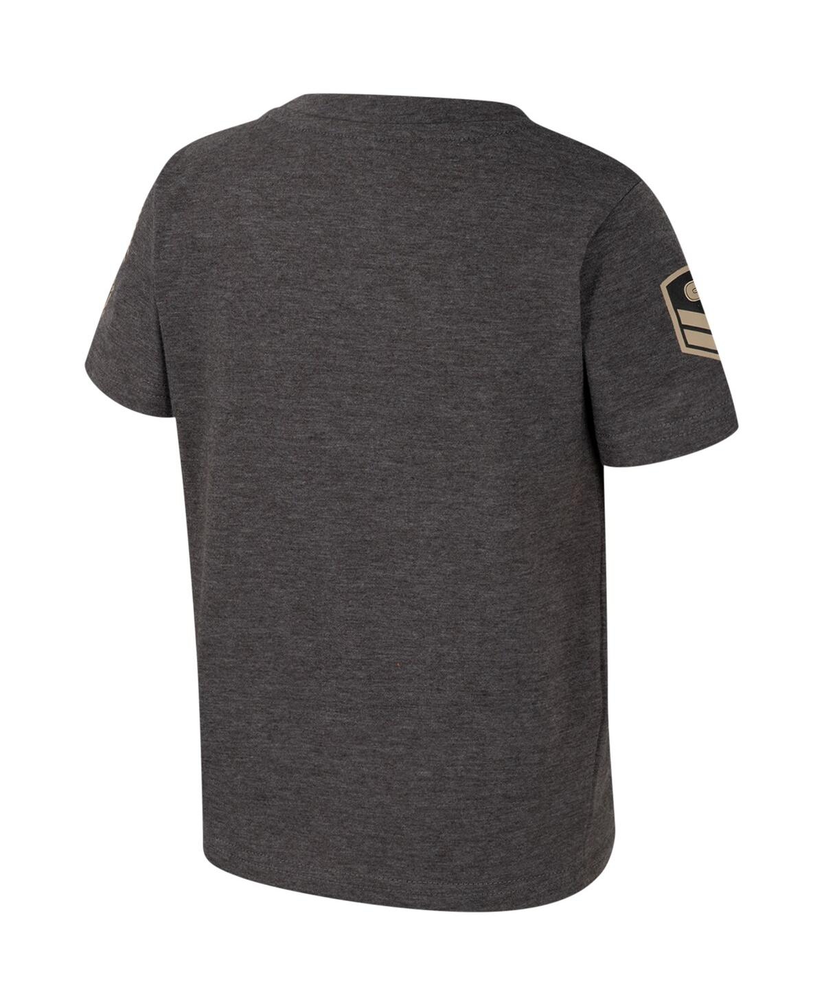 Toddler Boys and Girls ColosseumNotre Dame Fighting Irish Oht Military-Inspired Appreciation Boot Camp T-shirt - Charcoal