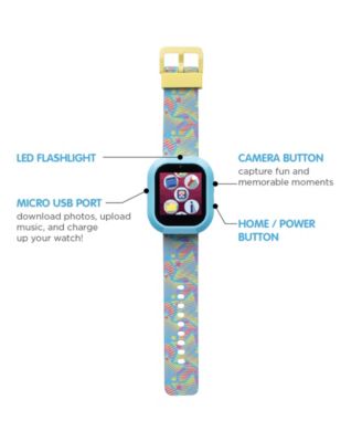 V3 Girls Light Blue Silicone Smartwatch 42mm Gift Set