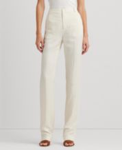 Macys womens clearance white linen pants
