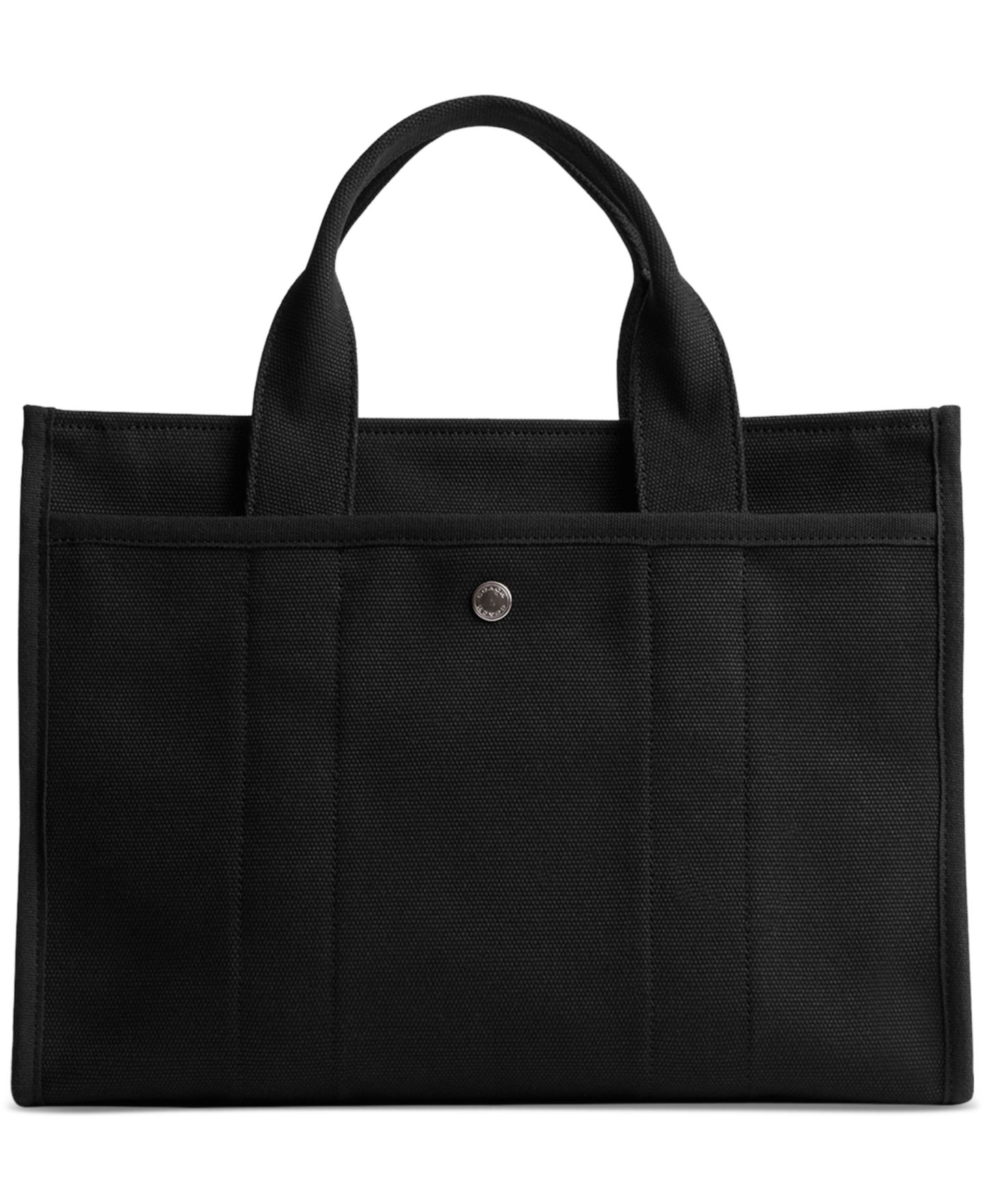 Женская сумка COACH Cargo Medium Canvas, цвет: Чёрный — фото 2