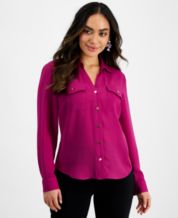 Macy's purple store blouses