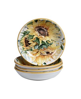 Sunflower Fields 4-Pc. Soup/Pasta Bowls