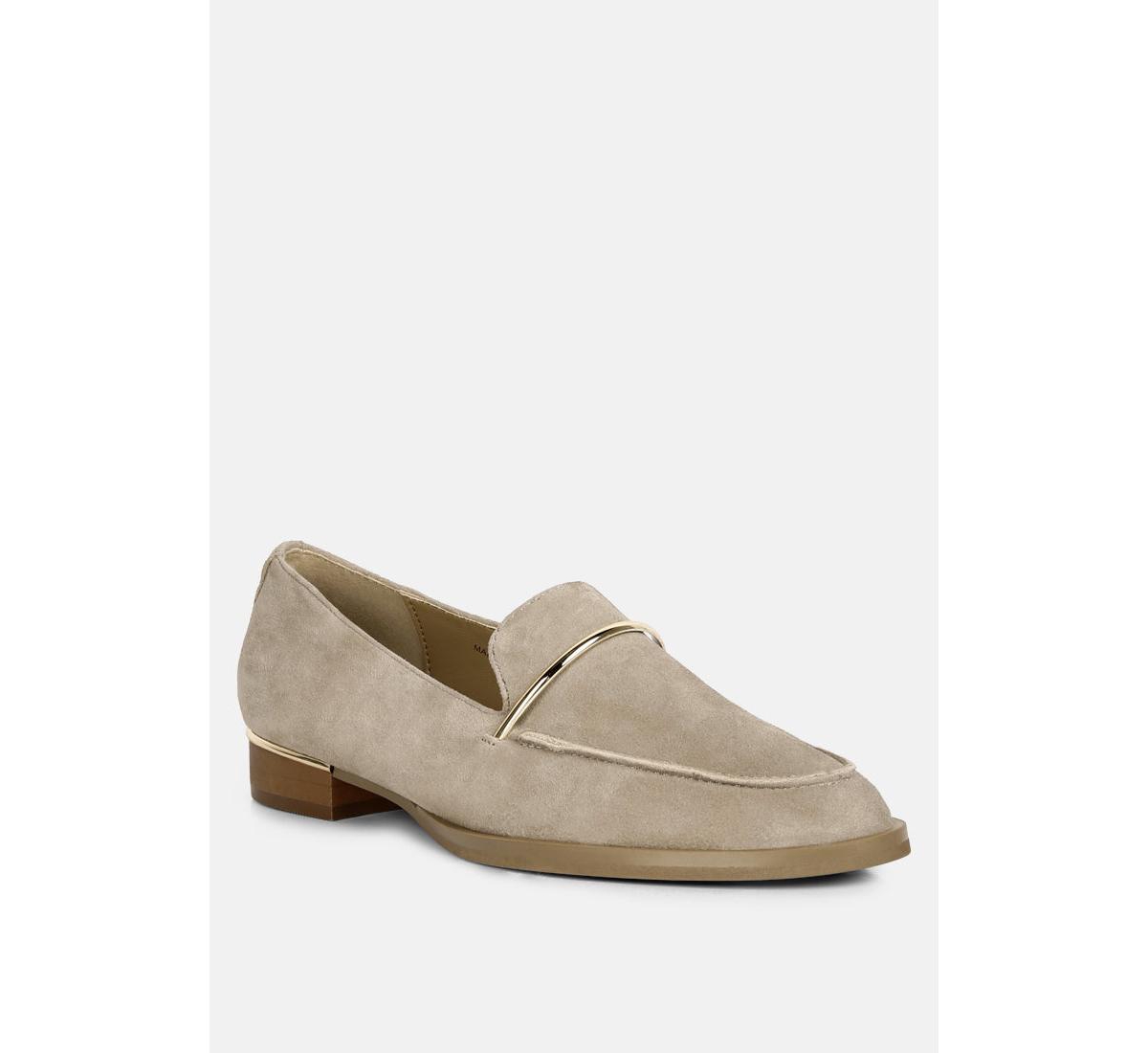 RAG & CO PAULINA WOMENS SUEDE LEATHER LOAFERS