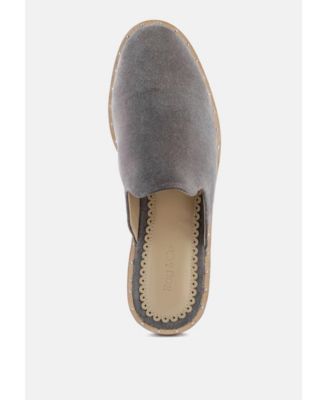 Womens Lia Handcrafted Canvas Mules