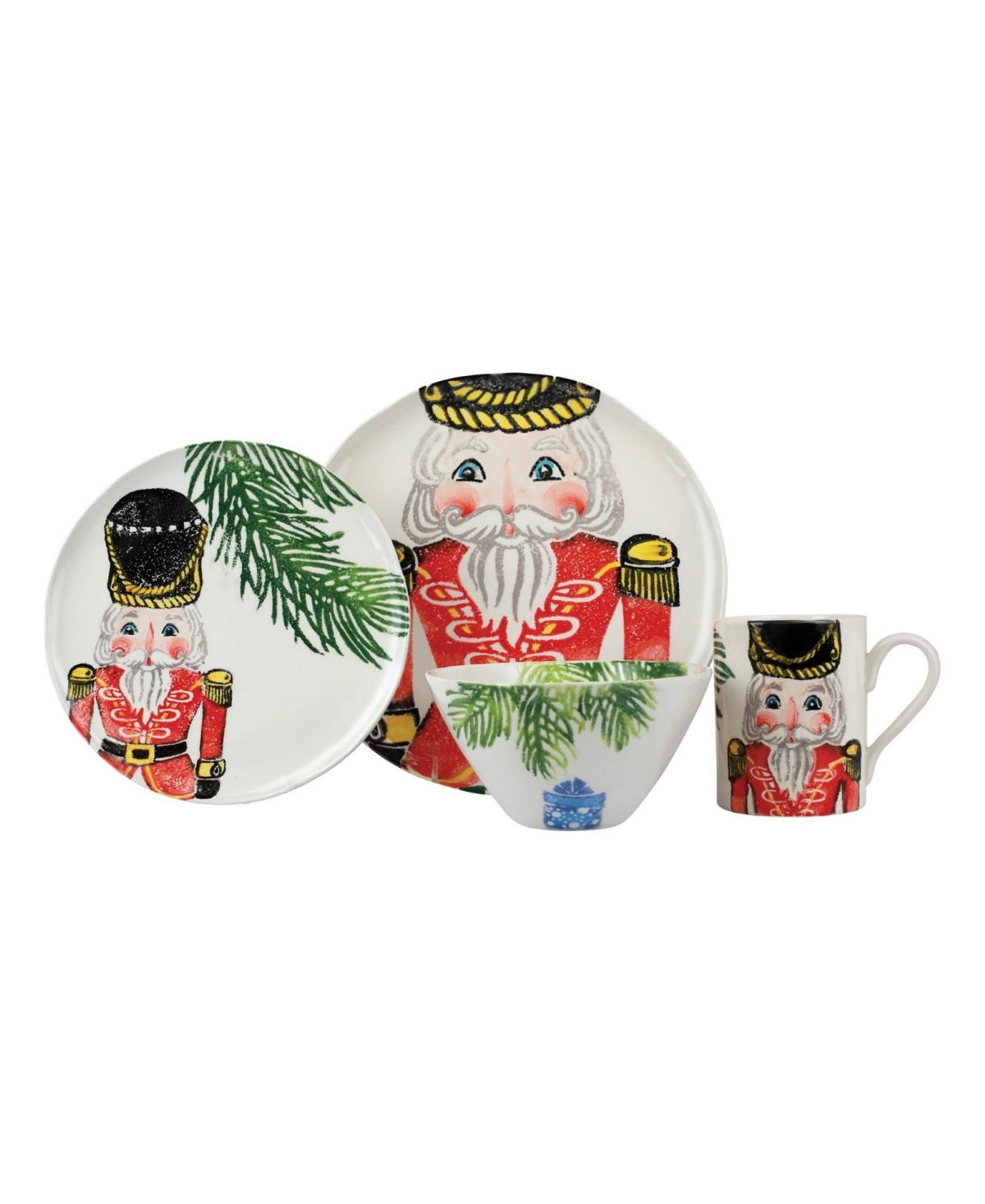 Vietri Nutcrackers 4-Piece Place Setting