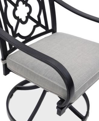CLOSEOUT! St Croix Outdoor 7-pc Dining Set (68x38" table + 4 dining chairs + 2 swivel chairs), Created for Macy's