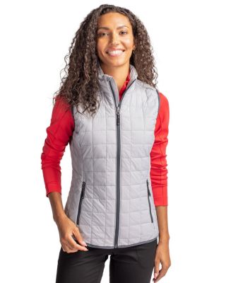 Women's Cutter and Buck Rainier PrimaLoft Eco Insulated Full Zip Puffer Vest
