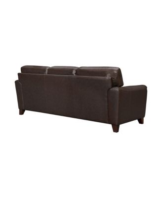 Bergen 88" Genuine Leather Square Arm Sofa