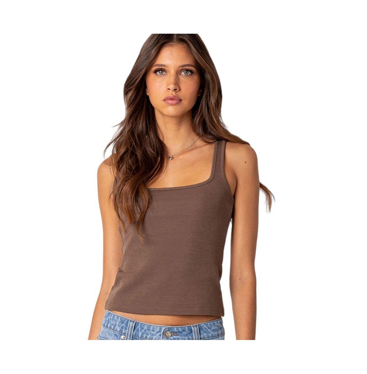 EDIKTED SQUARE NECK TANK TOP