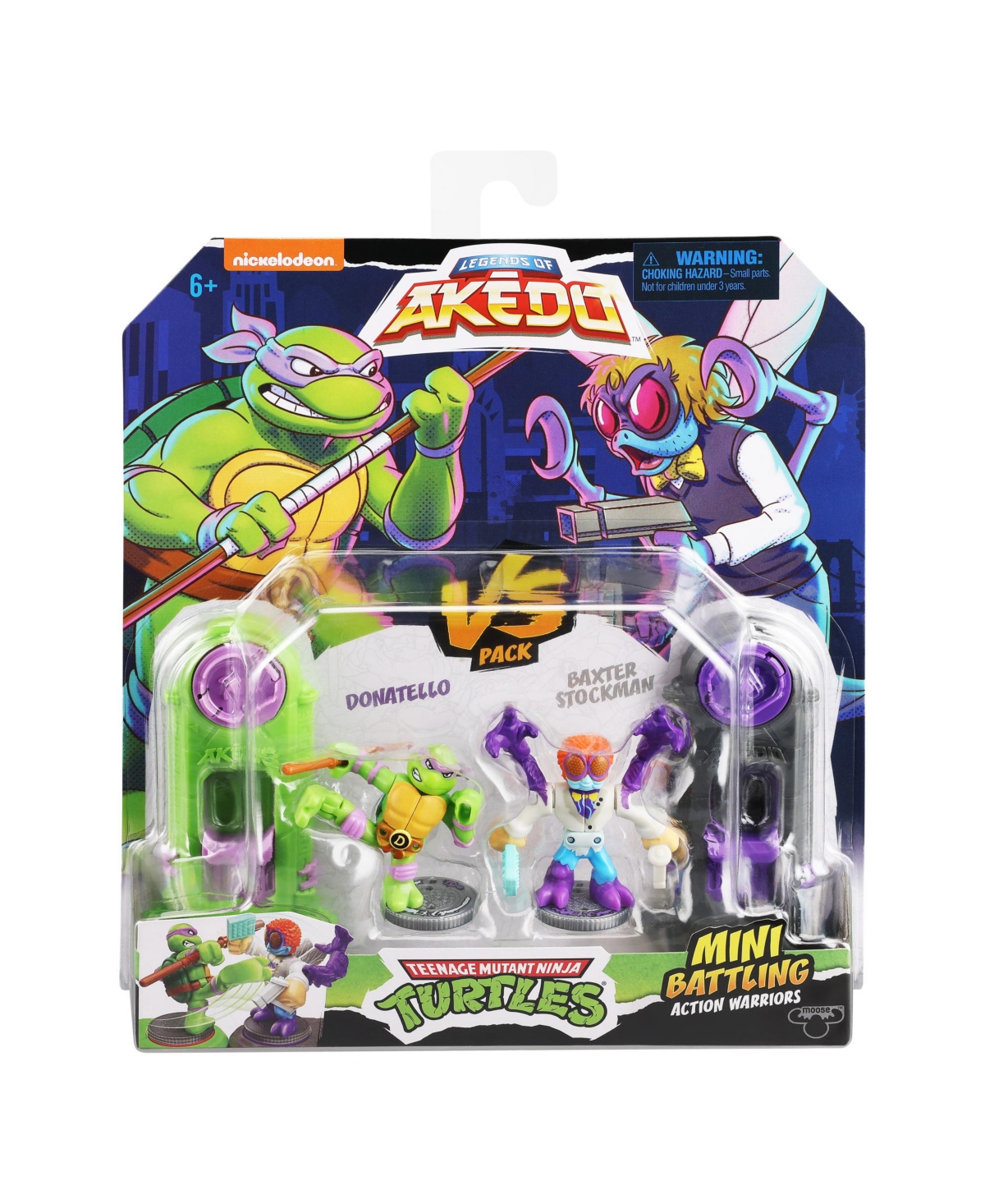 Shop Akedo Donatello Versus Baxter Stockman Action Figure In Multi Color