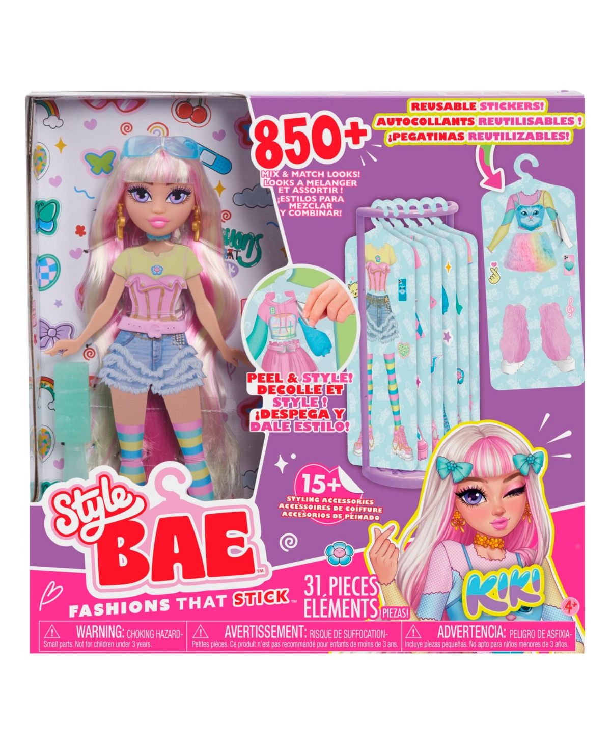 Style Bae Kiki 10" Fashion Doll And Accessories In Multi