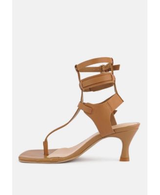 Womens Nereid Kitten Heel Cut Out Gladiator Sandals